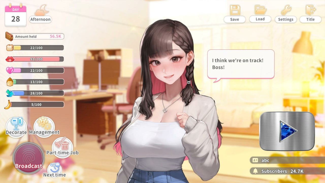 【SLG/中文/動态】直播啓動！ VTuber出道指南【PC/699MB/更新】